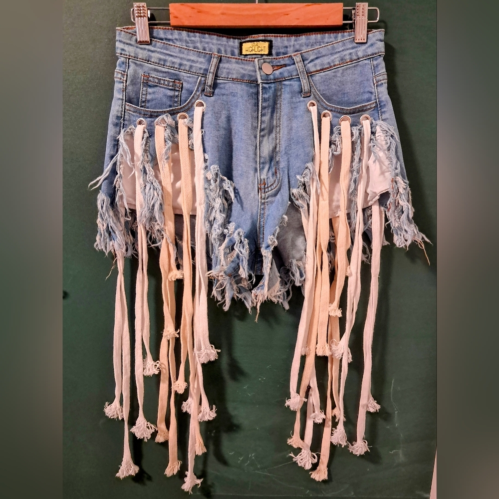 Fringe shorts S
